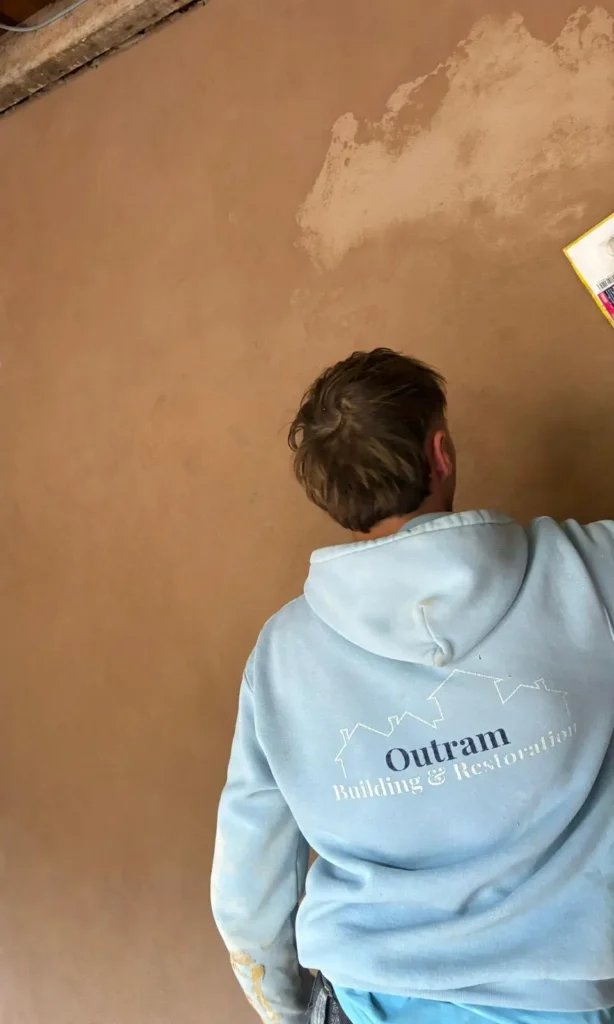 lime plastering lancashire floating up a lime float coat