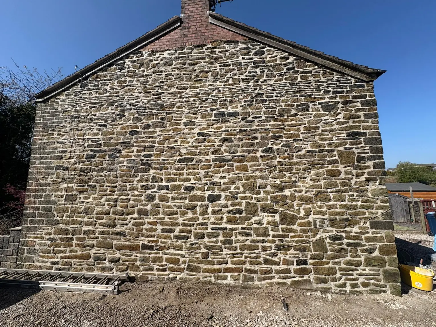 lime pointing lancashire stone building by Outram Lime
